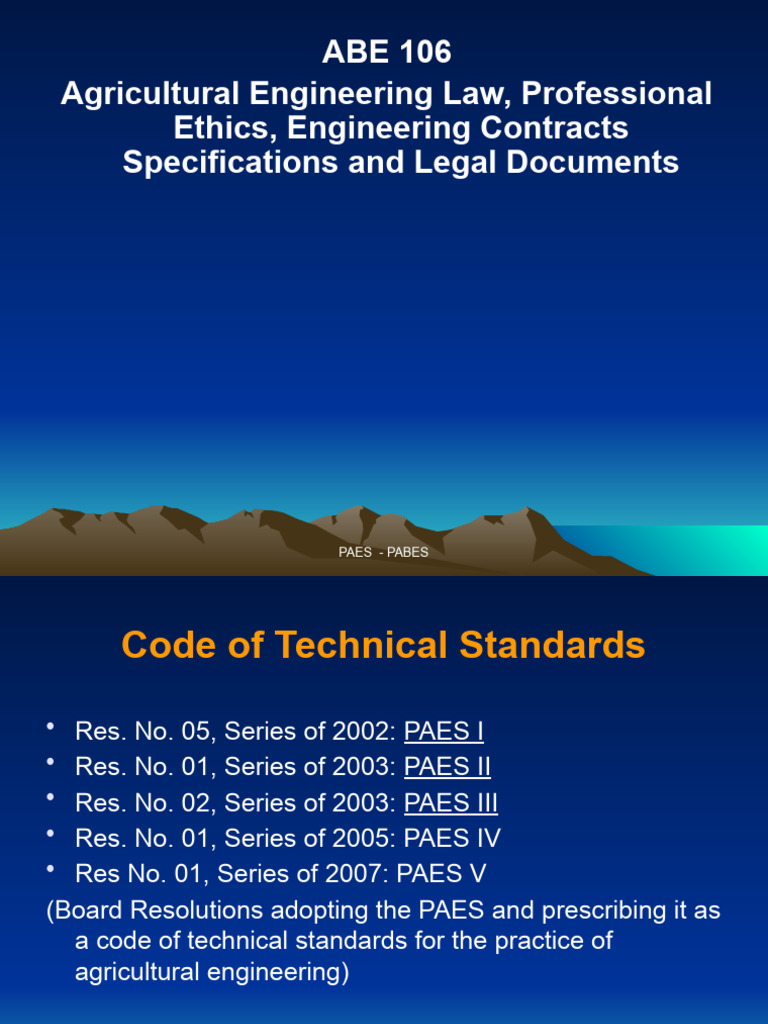 PAES Standards Overview for 2025 | PDF