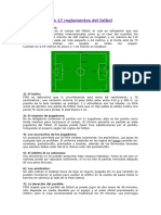 Los 17 Reglamentos Del Futbol