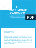 El Matrimonio Canónico