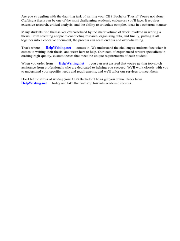 Cbs Bachelor Thesis | PDF | Teaching Methods & Materials | Computers