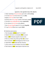 Correction Comparative and Superlative Adjectives