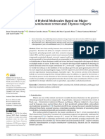 Biological Activity of Hybrid Molecules Based On Major Constituents of Cinnammomun Verum and Thymus Vulgaris Essential Oils