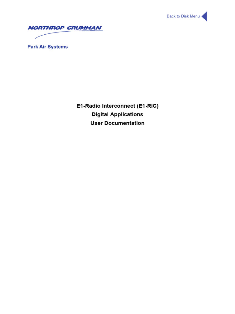 E1-RIC Digital Applications | PDF | Radio | Multiplexing