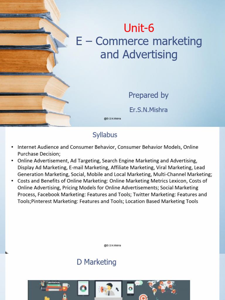 Unit 6 - Ecommerce Marketing and Advertising | PDF | Online Advertising ...