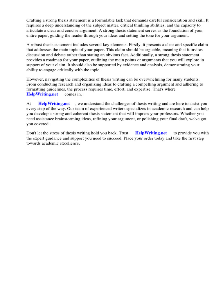 What Does A Strong Thesis Statement Include Apex PDF Essays Thesis