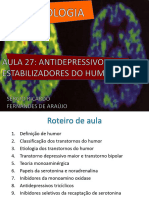 Aula 27 - Antidepressivos e Estabilizadores Do Humor