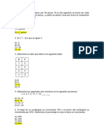 Simulacro de PENSAMIENTO MATEMATICO