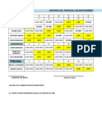 Horario de Mtto