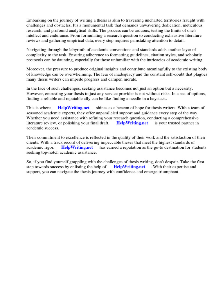 Thesis Journey Pdf Thesis Information Science