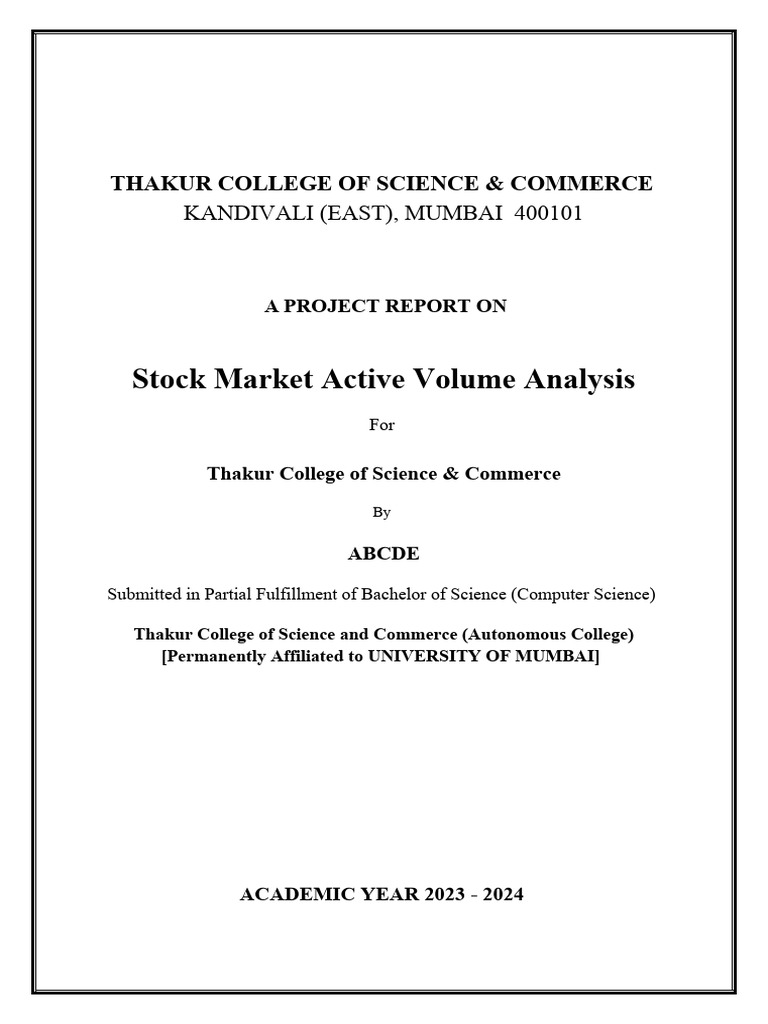 Example of Black Book | PDF