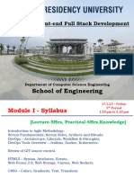 School of Engineering: CSE3150 - Front-End Full Stack Development