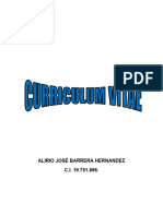 Curriculum Alirio Jose