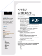 CV For Nandu