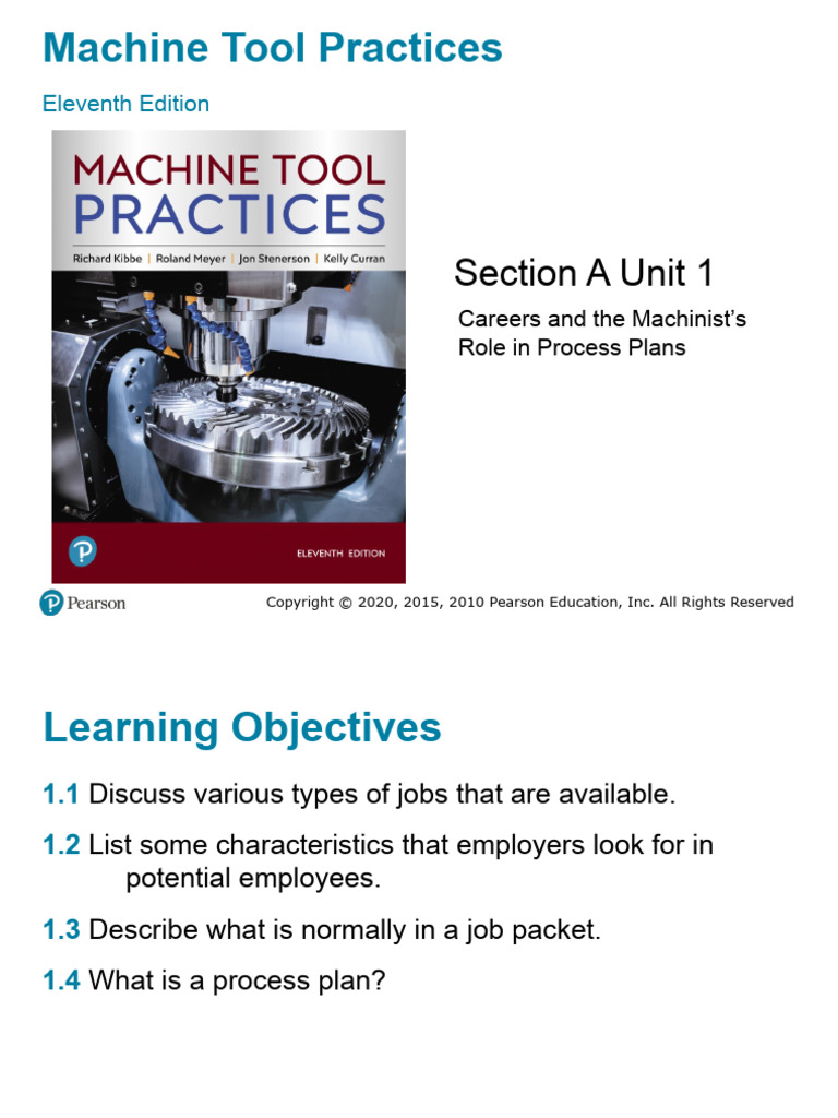 Section A Unit 1 PDF Machinist Machining