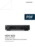 Sennheiser HDV820 - Manual - 596659 - 0123 - ES