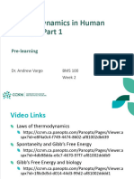 BCH5 - Pre - Thermodynamics