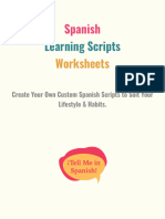 Spanish Learning Scripts - Worksheets