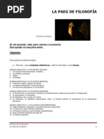 LA PAEG DE FILOSOFÍA. Instrucciones