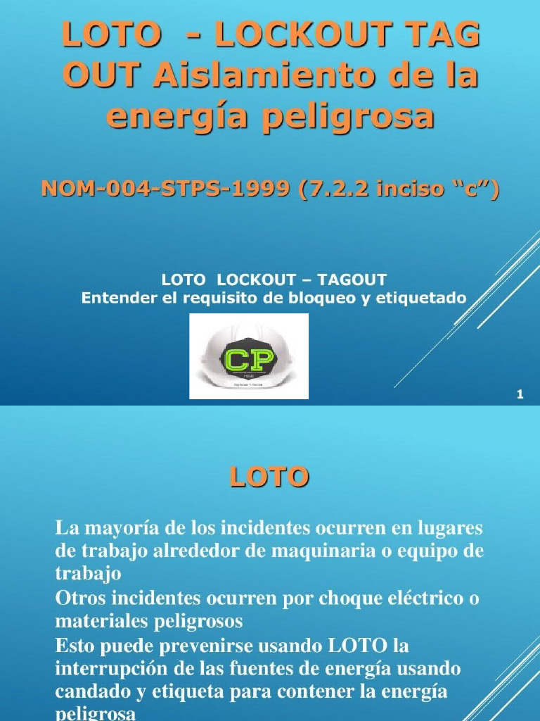 Curso Lockout Tagout Spanish | PDF