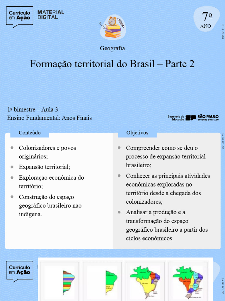Formação Territorial do Brasil: Parte 2 | PDF | Brasil | Povos indígenas