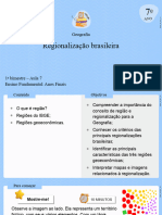 Regionalização Brasileira