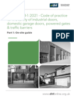 DHF TS0132021 1 Code of Practice For Automated Gates Traffic Barriers Industrial & Garage Doors
