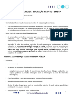 Currículo Da Cidade - Sme - SP - Educação Infantil - Partes I A Iv - Materiais de Apoio