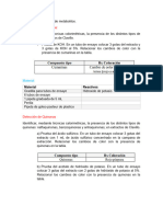 Pruebas de Detección de Metabolitos