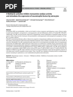 9‑Methyl‑β‑carboline inhibits monoamine oxidase activity and stimulates the expression of neurotrophic factors by astrocytes (2020)