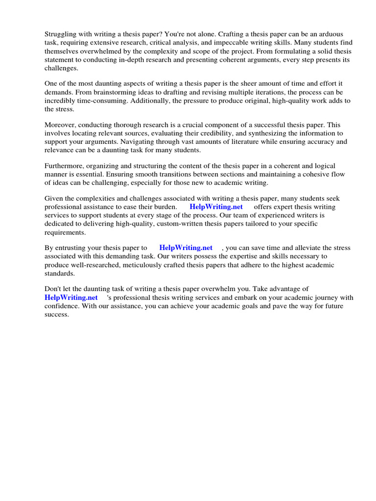 How to Make a Thesis Paper | PDF | Thesis | Essays