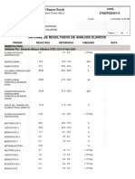 Informe de Resultados de Análisis Clínicos: Caja Costarricense Del Seguro Social 27020702240115