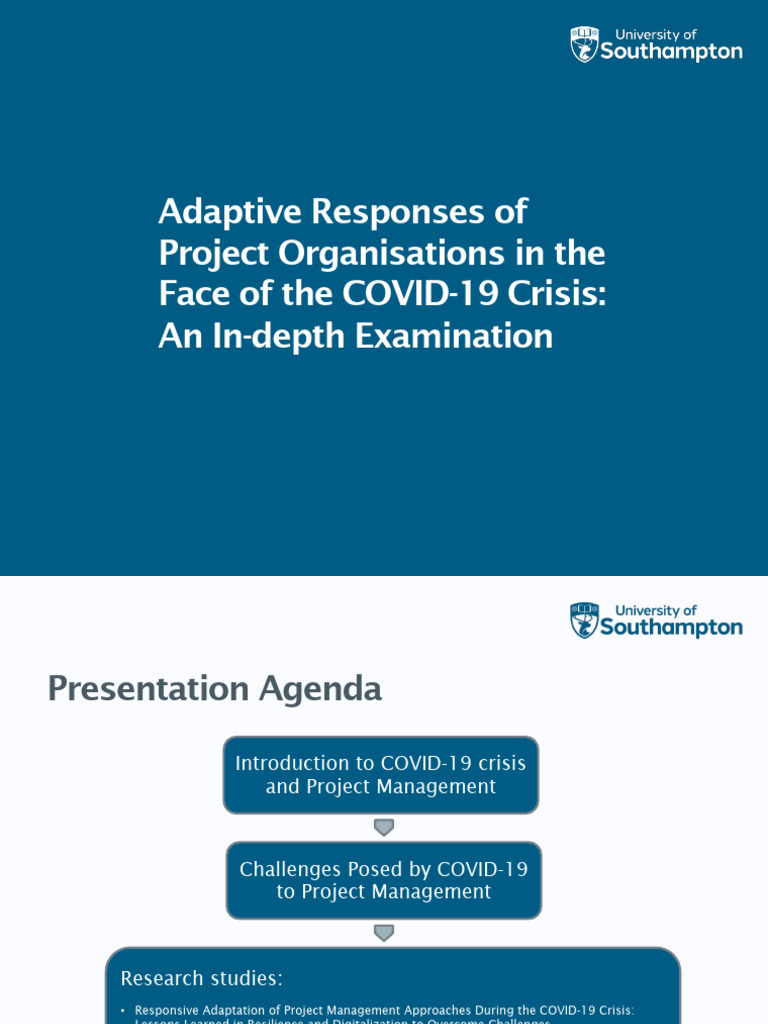 COVID-19 Impact on Project Management Adaptation | PDF | Project ...