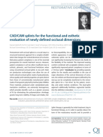 CADCAM Splints For The Functional and Esthetic, DANIEL EDELHOFF