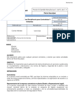 Procedimiento de Sistema Disciplinario