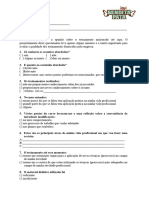 Gostaríamos de Saber A Opinião Sobre o Treinamento Ministrado Até Aqui