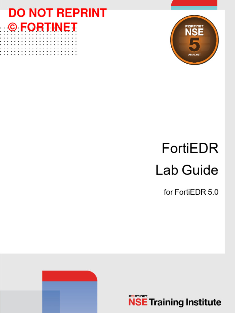 Fortinet fortiedr lab guide for fortiedr 50 download free pdf