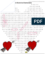 Valenine's Day Word Search-Spanish