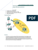 Lab 3.10 Configuring Easy VPN With the IOS CLI