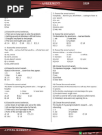 Movzu Sinaqlari 2024 - Agreement