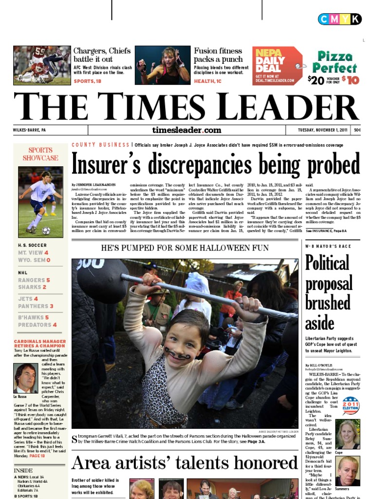 Times Leader 11-01-2011 | PDF | Muammar Gaddafi | Libya