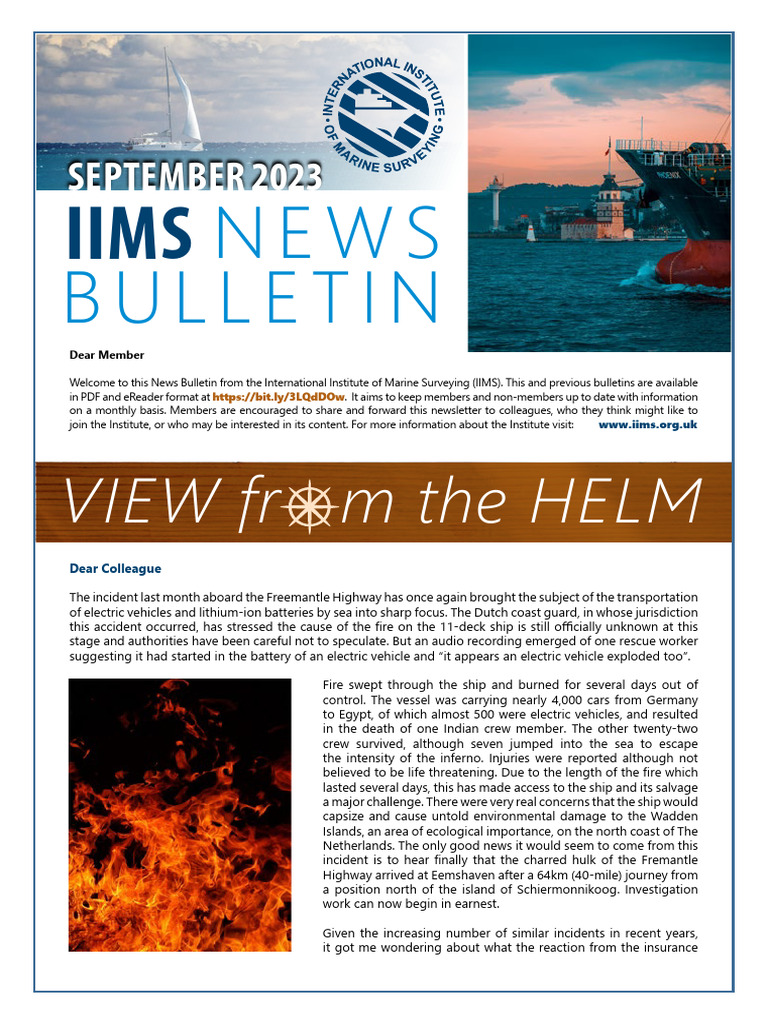 IIMS News Bulletin Sep 2023, PDF, Bill Of Lading