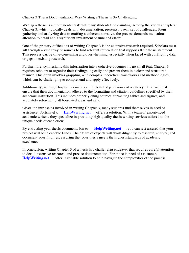 Chapter 3 thesis documentation pdf