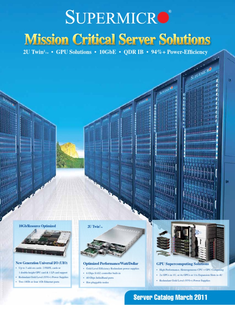 SuperServer-3-2011 Super Micro Product | PDF | Supercomputer | Hard ...