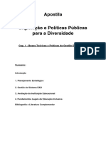 Legislação e Políticas Públicas para A Diversidade