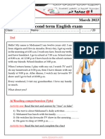The Second Term English Exam: March 2023 Level:1ms