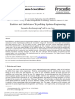 Enablers and Inhibitors of Expediting Systems Eng - 2013 - Procedia Computer Sci