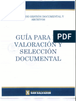 Guia Valoracion Seleccion Documental