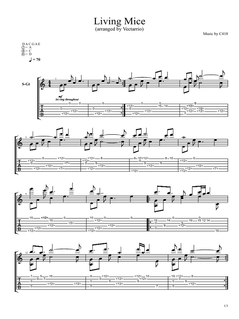 living-mice-guitar-pdf