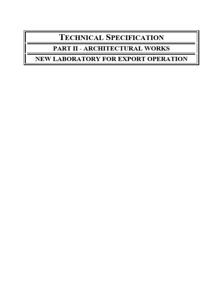 KOC Architectural Works Guide | PDF | Specification (Technical Standard ...