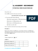 S.5 Chem 3 Holiday Work Term 3 2023